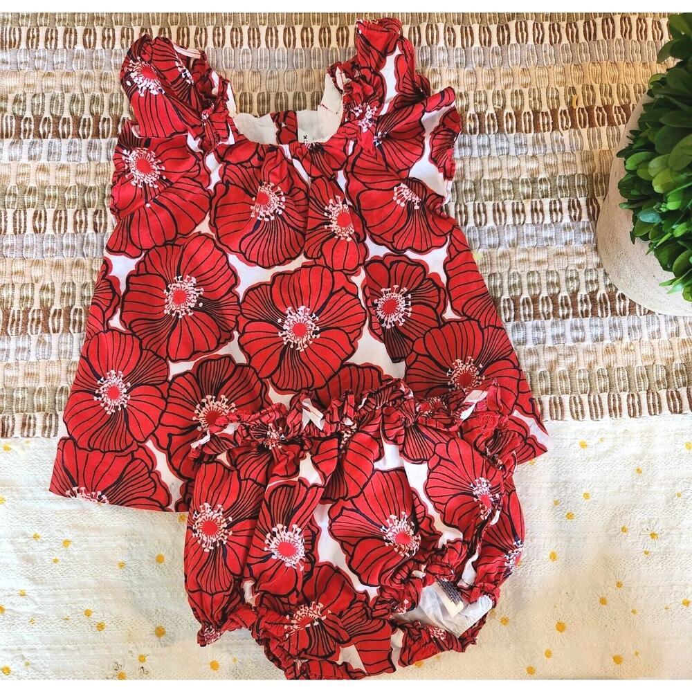 Janie and Jack "The Poppy Park" BabyOutfit Set 0-3m